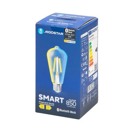 Ampoule à intensité variable LED FILAMENT MESH Smart ST64 E27/6W/230V 2700-6500K - Aigostar