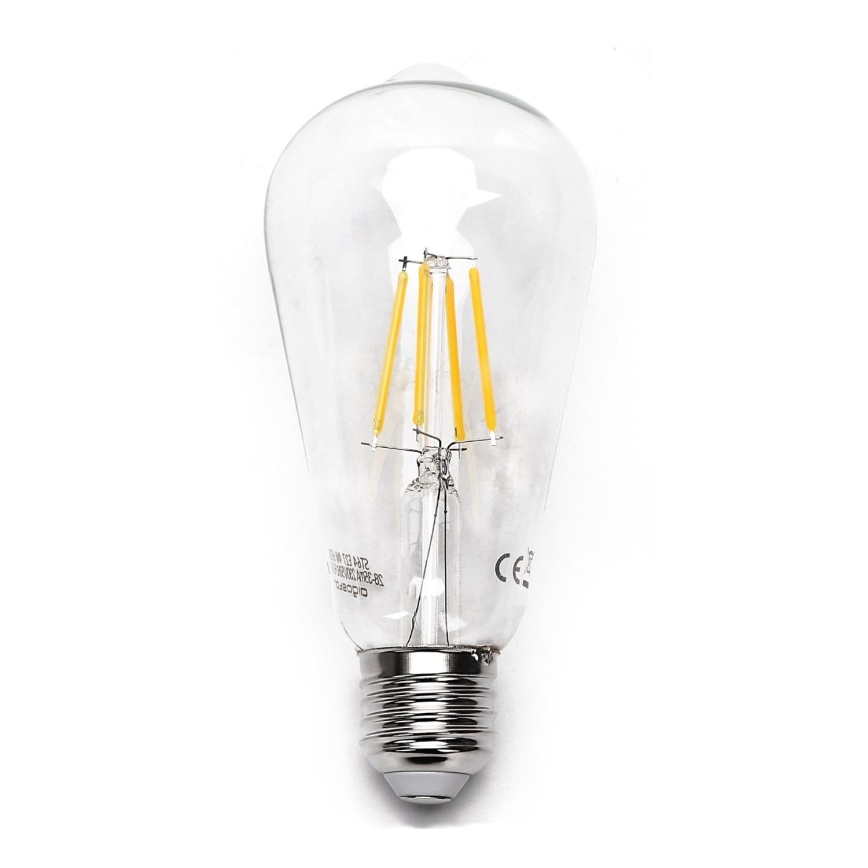 Ampoule LED FILAMENT ST64 E27/6W/230V 2700K - Aigostar