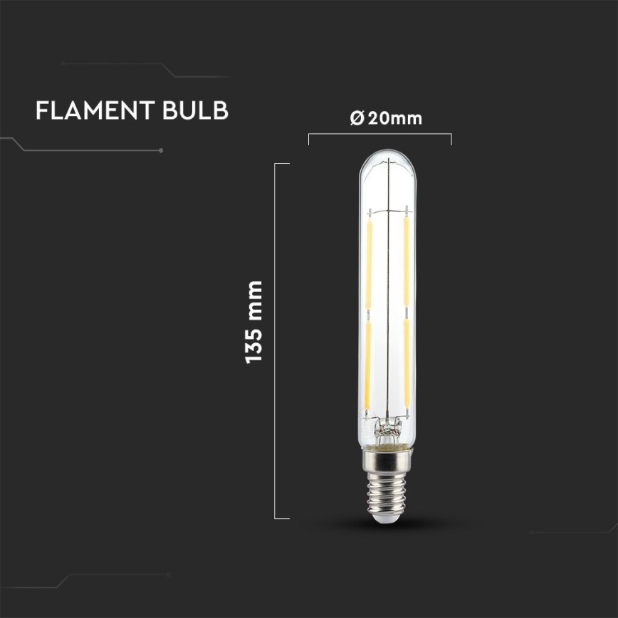 Ampoule LED FILAMENT T20 E14/4W/230V 3000K