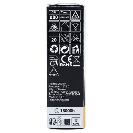 Ampoule LED filament T25 E14/6W/230V 3000K - Brilagi