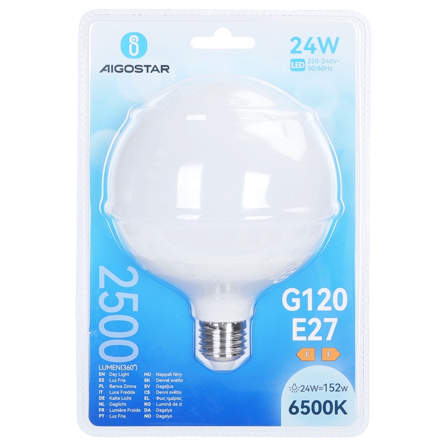 Ampoule LED G120 E27/24W/230V 6500K - Aigostar