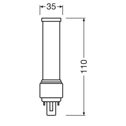 Ampoule LED G24d-1/5W/230V 3000K - Osram