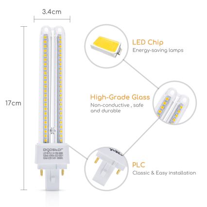 Ampoule LED G24D-3/15W/230V 4000K - Aigostar