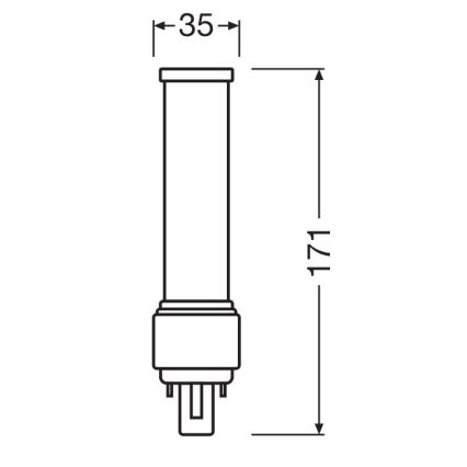 Ampoule LED G24d-3/9W/230V 4000K - Osram