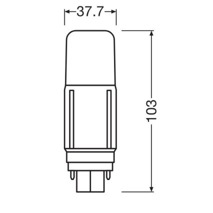 Ampoule LED G24d/5,5W/230V 3000K - Osram