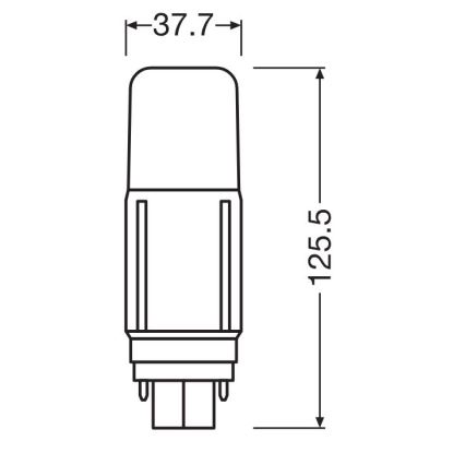 Ampoule LED G24d/9,5W/230V 3000K - Osram