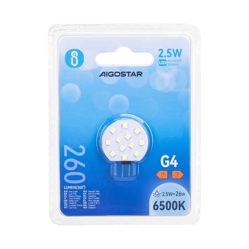 Ampoule LED G4/2,5W/12V 6500K - Aigostar
