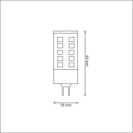 Ampoule LED G4/3W/12V 3000K