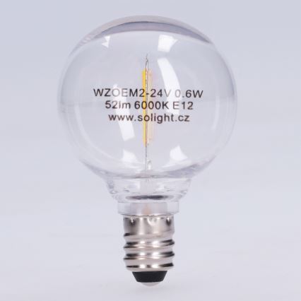 Ampoule LED G40 E12/0,6W/24V 6000K - Brilagi