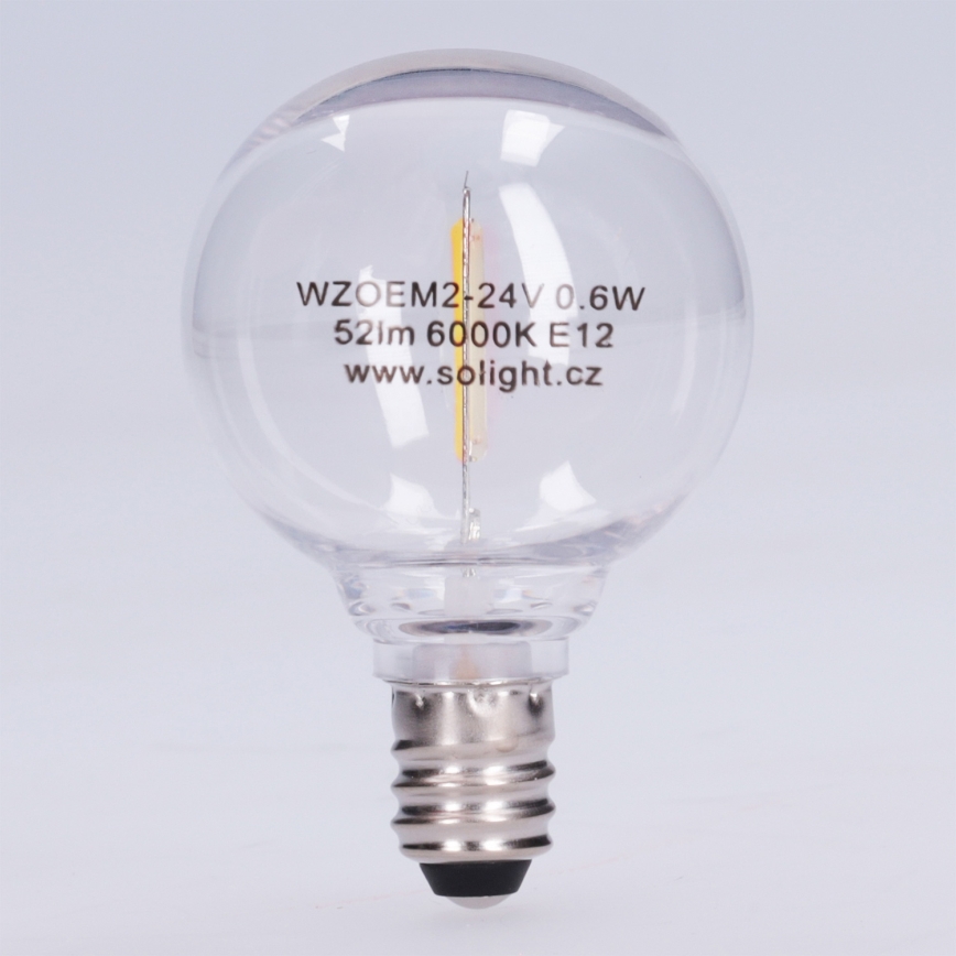 Ampoule LED G40 E12/0,6W/24V 6000K - Brilagi