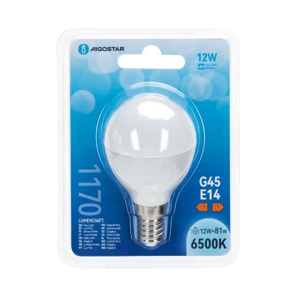Ampoule LED G45 E14/12W/230V 6500K - Aigostar