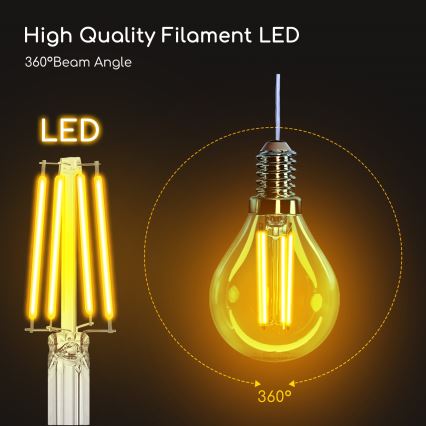 Ampoule LED G45 E14/4W/230V 2700K - Aigostar