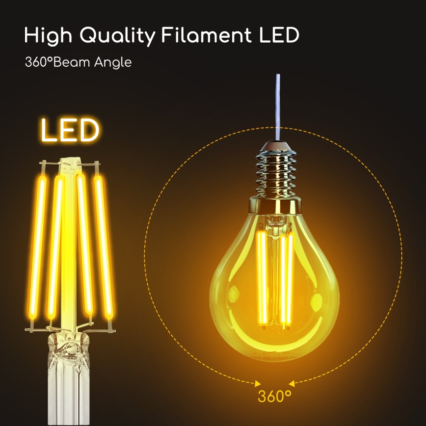 Ampoule LED G45 E14/4W/230V 2700K - Aigostar