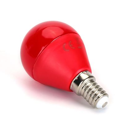 Ampoule LED G45 E14/4W/230V rouge - Aigostar