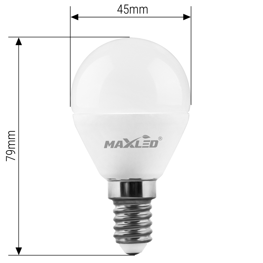 Ampoule LED G45 E14/7W/230V 4000K
