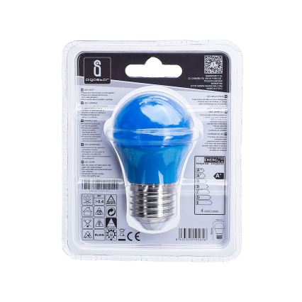 Ampoule LED G45 E27/4W/230V bleue - Aigostar