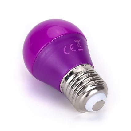 Ampoule LED G45 E27/4W/230V violette - Aigostar