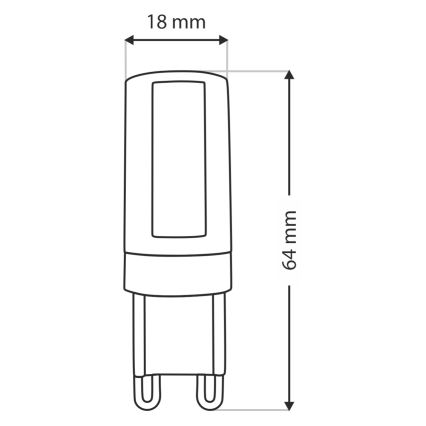 Ampoule LED G9/10W/230V 4200K