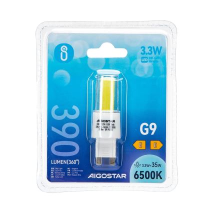 Ampoule LED G9/3,3W/230V 6500K - Aigostar