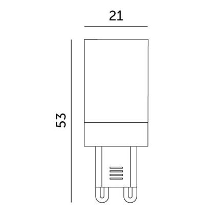 Ampoule LED G9/3W/230V 3000K 100°