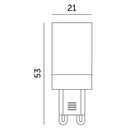 Ampoule LED G9/3W/230V 4000K 100°