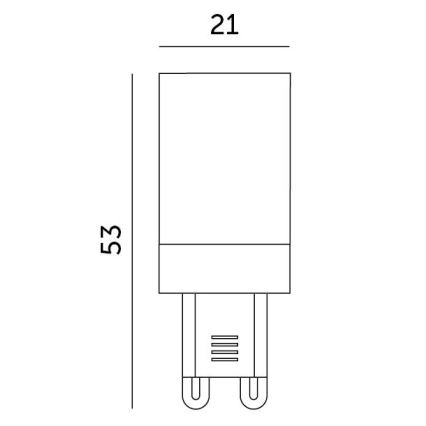 Ampoule LED G9/3W/230V 6000K 100°