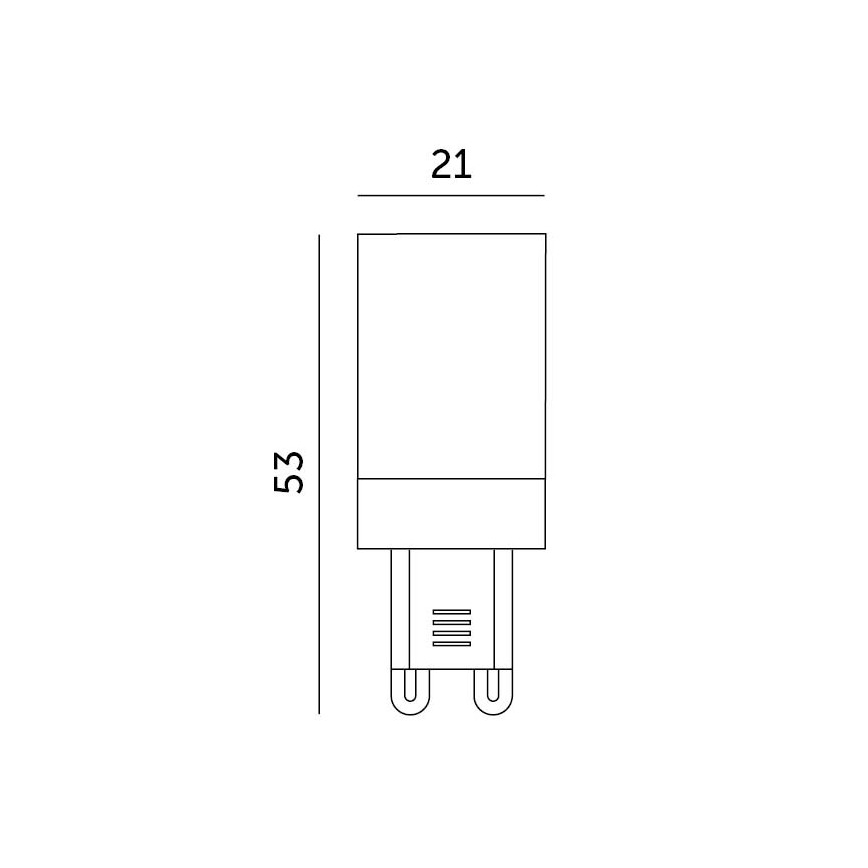 Ampoule LED G9/3W/230V 6000K 100°