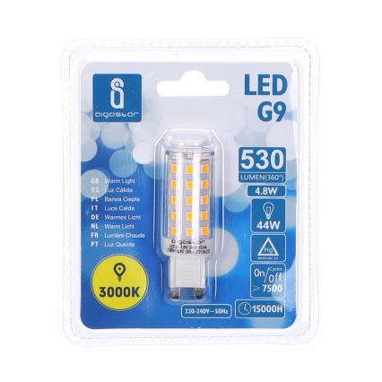 Ampoule LED G9/4,8W/230V 3000K - Aigostar