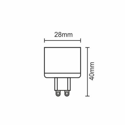 Ampoule LED G9/5W/230V 2800K