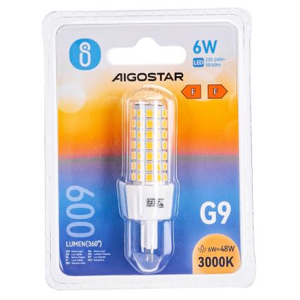 Ampoule LED G9/6W/230V 3000K - Aigostar