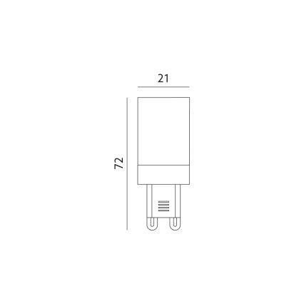 Ampoule LED G9/6W/230V 3000K