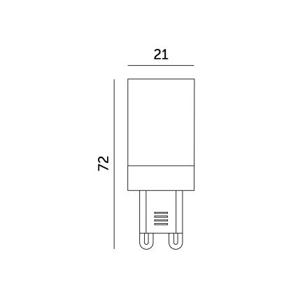 Ampoule LED G9/6W/230V 4000K