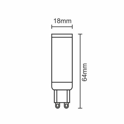 Ampoule LED G9/7W/230V 2800K