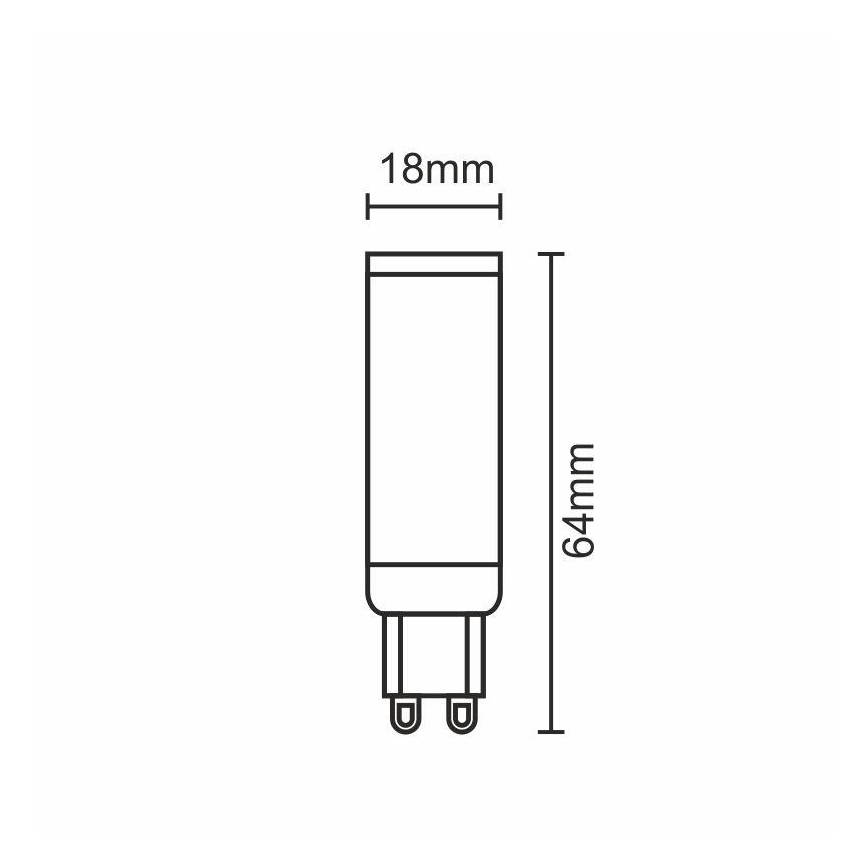 Ampoule LED G9/7W/230V 2800K