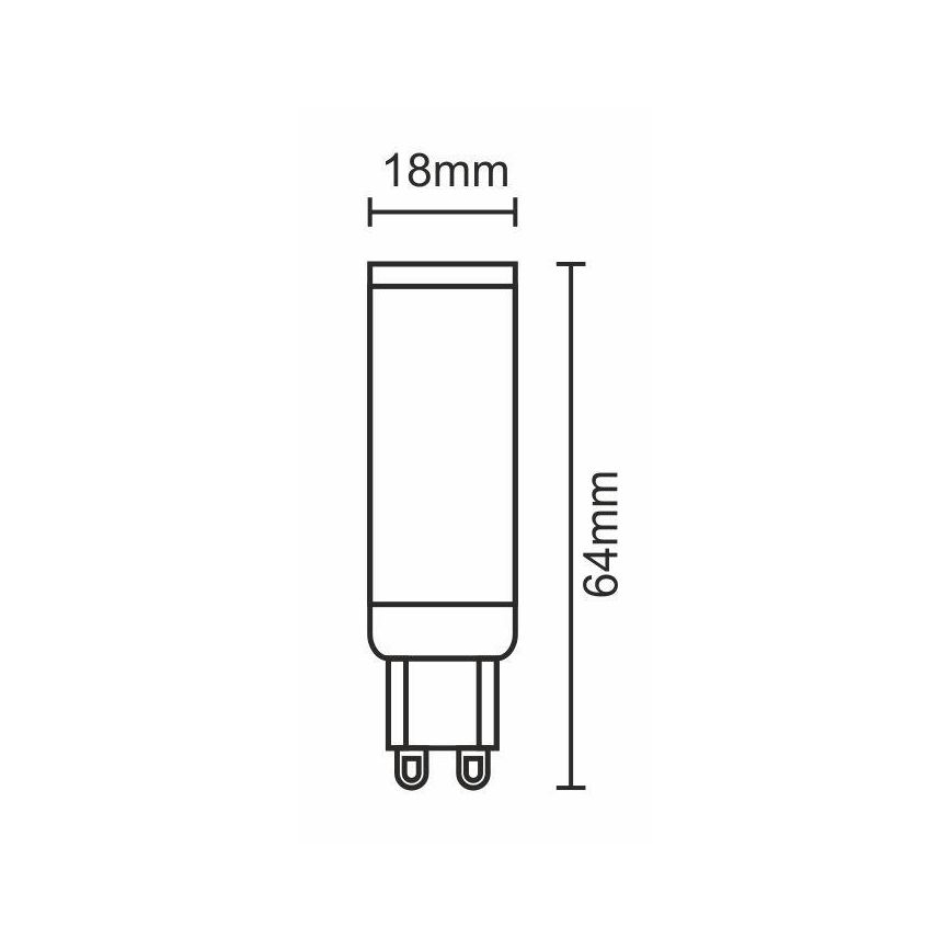 Ampoule LED G9/7W/230V 6000K