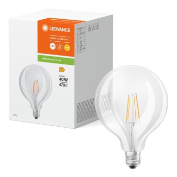 Ampoule LED GLOBE CLASSIC FILAMENT G125 E27/4W/230V 2700K - Ledvance