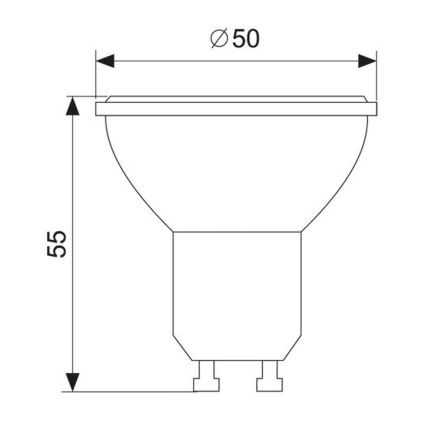 Ampoule LED GU10/1,5W/230V 6000K