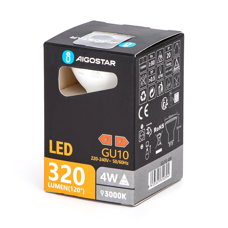 Ampoule LED GU10/4W/230V 3000K - Aigostar