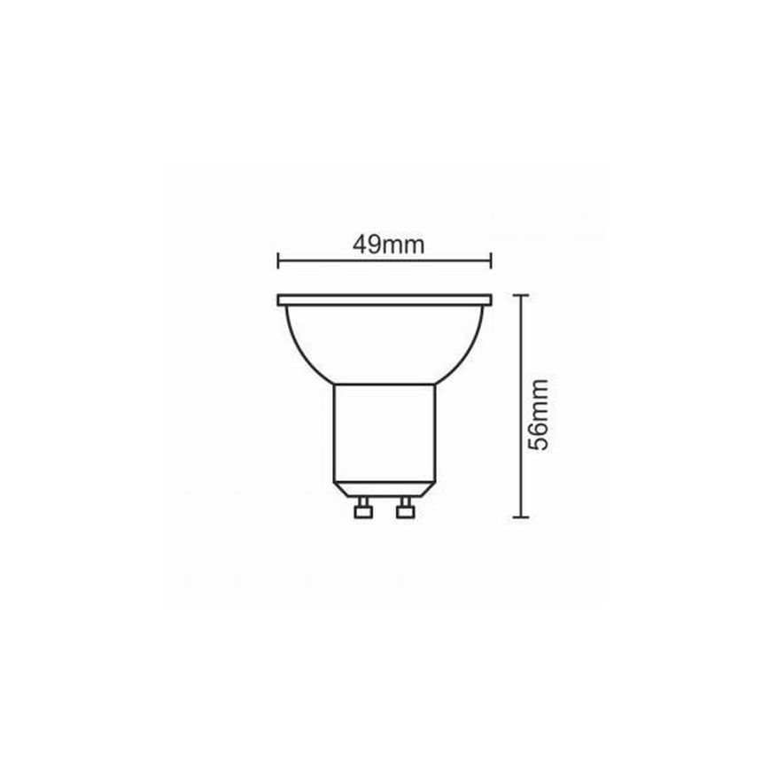 Ampoule LED GU10/6W/230V 4000K noir