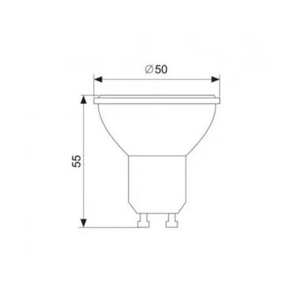 Ampoule LED GU10/7W/230V 4000K