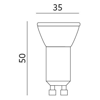 ampoule LED GU10-MR11/4W/230V 3000K