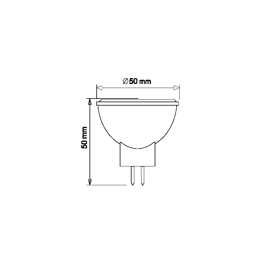 Ampoule LED MR16 GU5,3/5W/12V 3000K