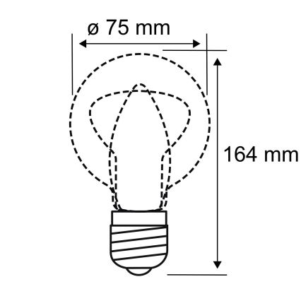 Ampoule LED INNER B75 E27/3,5W/230V 1800K - Paulmann 28877