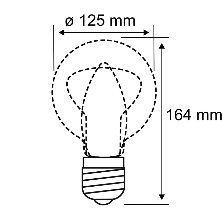 Ampoule LED INNER G125 E27/3,5W/230V 1800K - Paulmann 28875