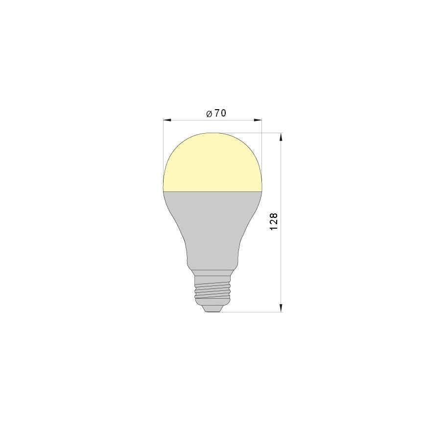 Ampoule LED LEDSTAR A70 E27/18W/230V 4000K