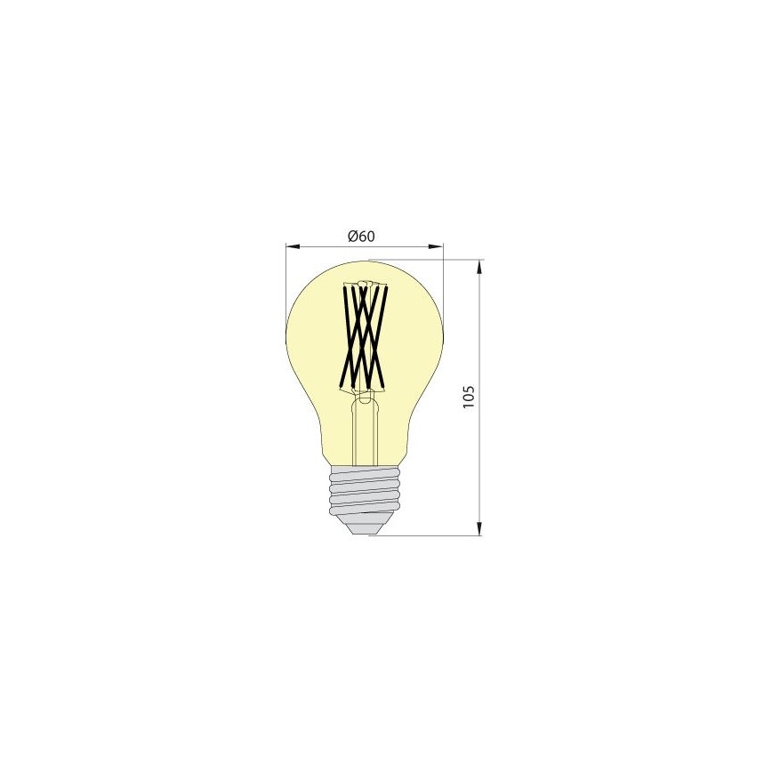 Ampoule LED LEDSTAR VINTAGE E27/10W/230V 3000K