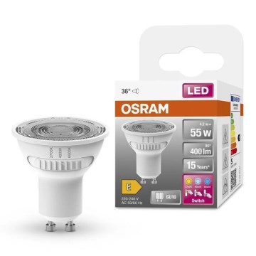 Ampoule LED Osram GU10 6,9W Équivalent 80W - 4000K Lumière Neutre - 640lm - Neuf En Boîte