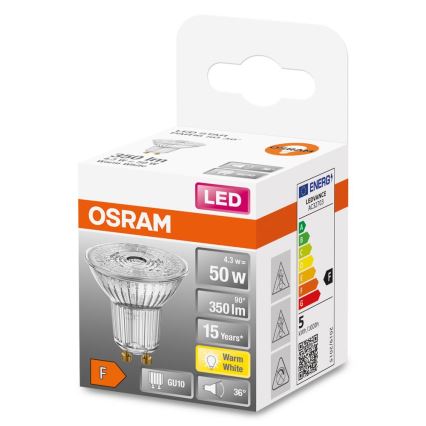 Ampoule LED PAR16 GU10/4,3W/230V 2700K - Osram