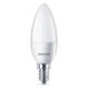 Ampoule LED Philips E14/4W/230V - CANDLE blanc de lait