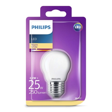 Ampoule LED Philips E27/2,2W/230V 2700K